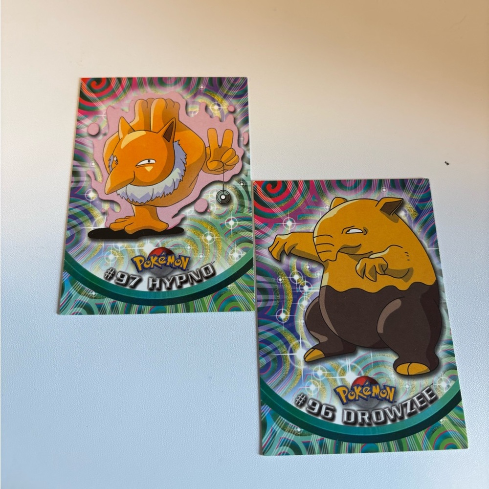 Vintage Pokémon Hypno & Drowzee episode  Cards
